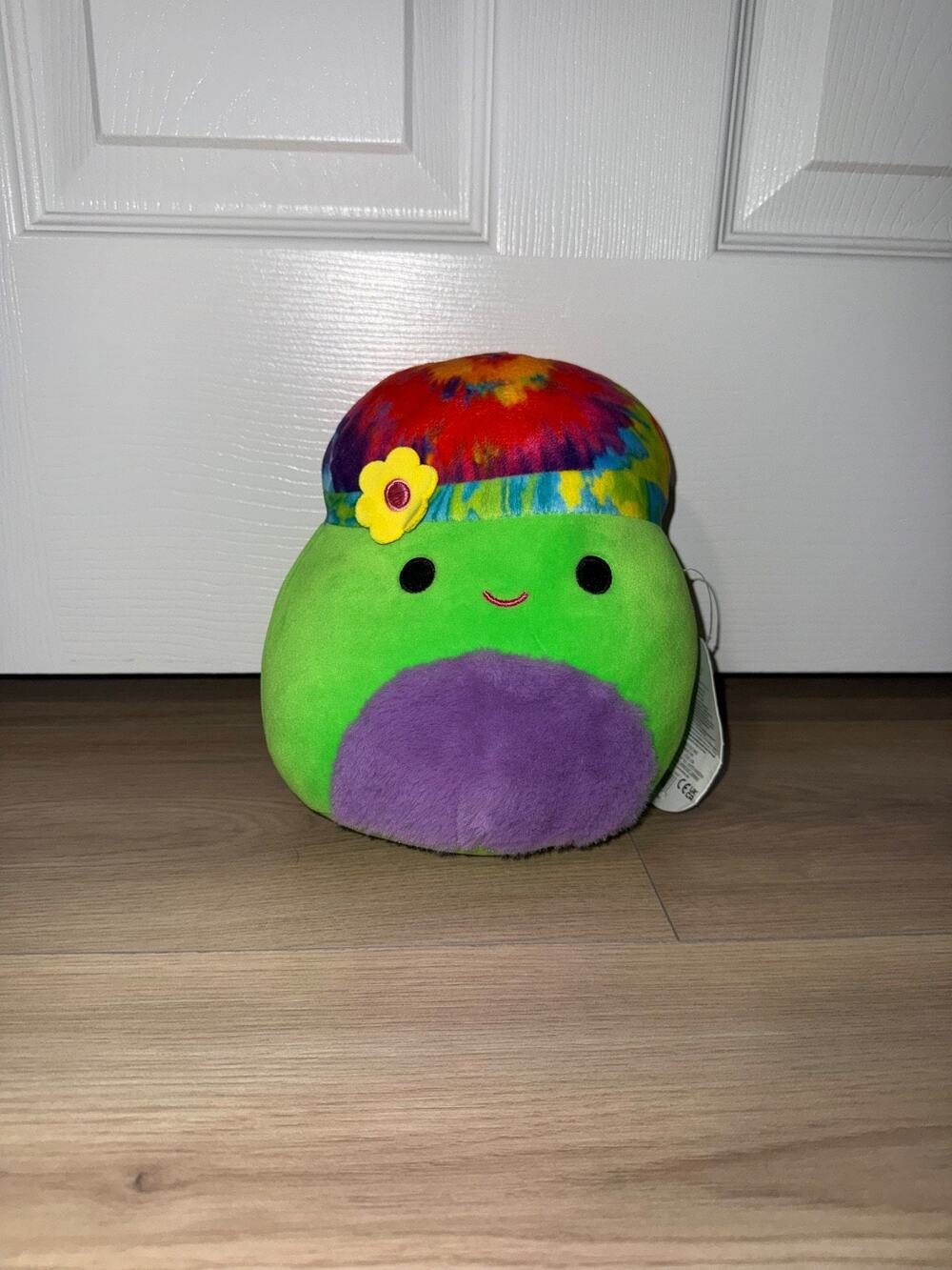 Squishmallow 8" Garo The Tie Dye Mushroom Blacklight Exclusive New W/ Tags